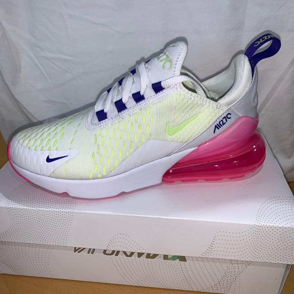 Wmns Air Max 270 'White Pink Blast Volt'